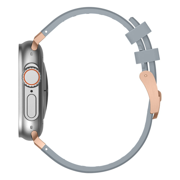 Mega Sejt Silikone Universal Rem passer til Apple Smartwatch - Sølv#serie_14