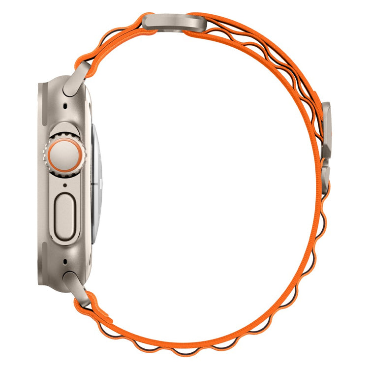 Helt Vildt Slidstærk Nylon Universal Rem passer til Apple Smartwatch - Orange#serie_2