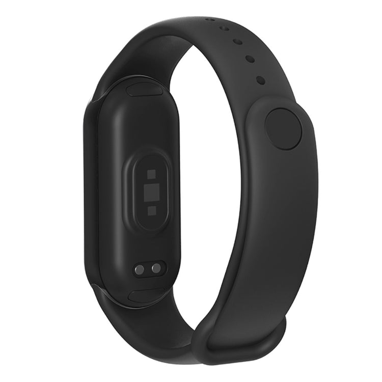 Rigtigt Flot Silikone Rem passer til Xiaomi Smart Band 8 - Sort#serie_1