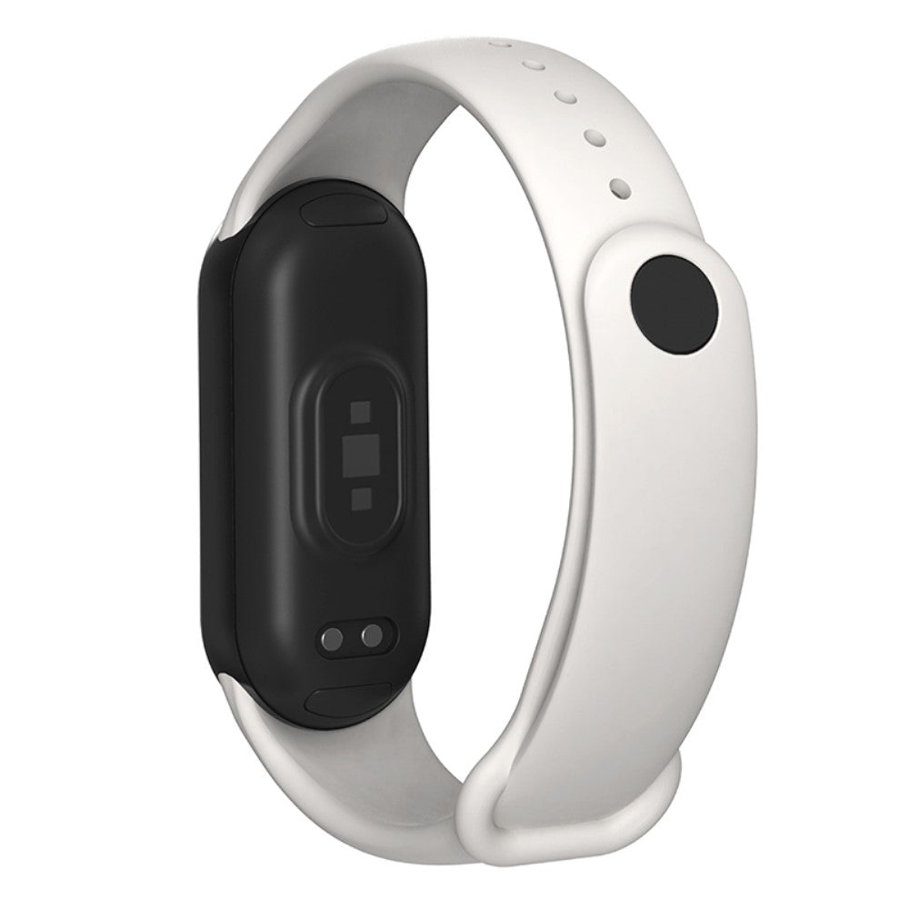 Rigtigt Flot Silikone Rem passer til Xiaomi Smart Band 8 - Hvid#serie_4