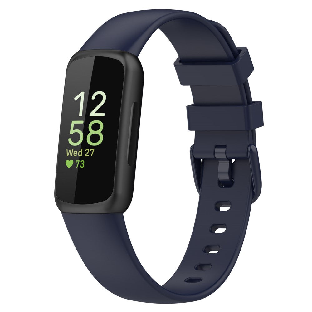 Super Fed Silikone Rem passer til Fitbit Inspire 3 - Blå#serie_5