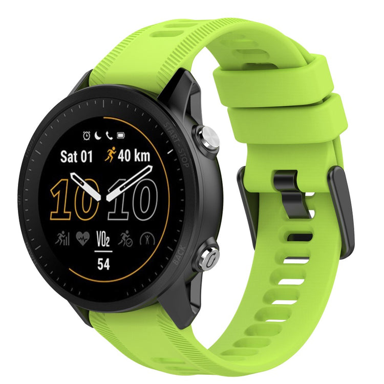 Fed Silikone Rem passer til Garmin Forerunner 955 - Grøn#serie_6