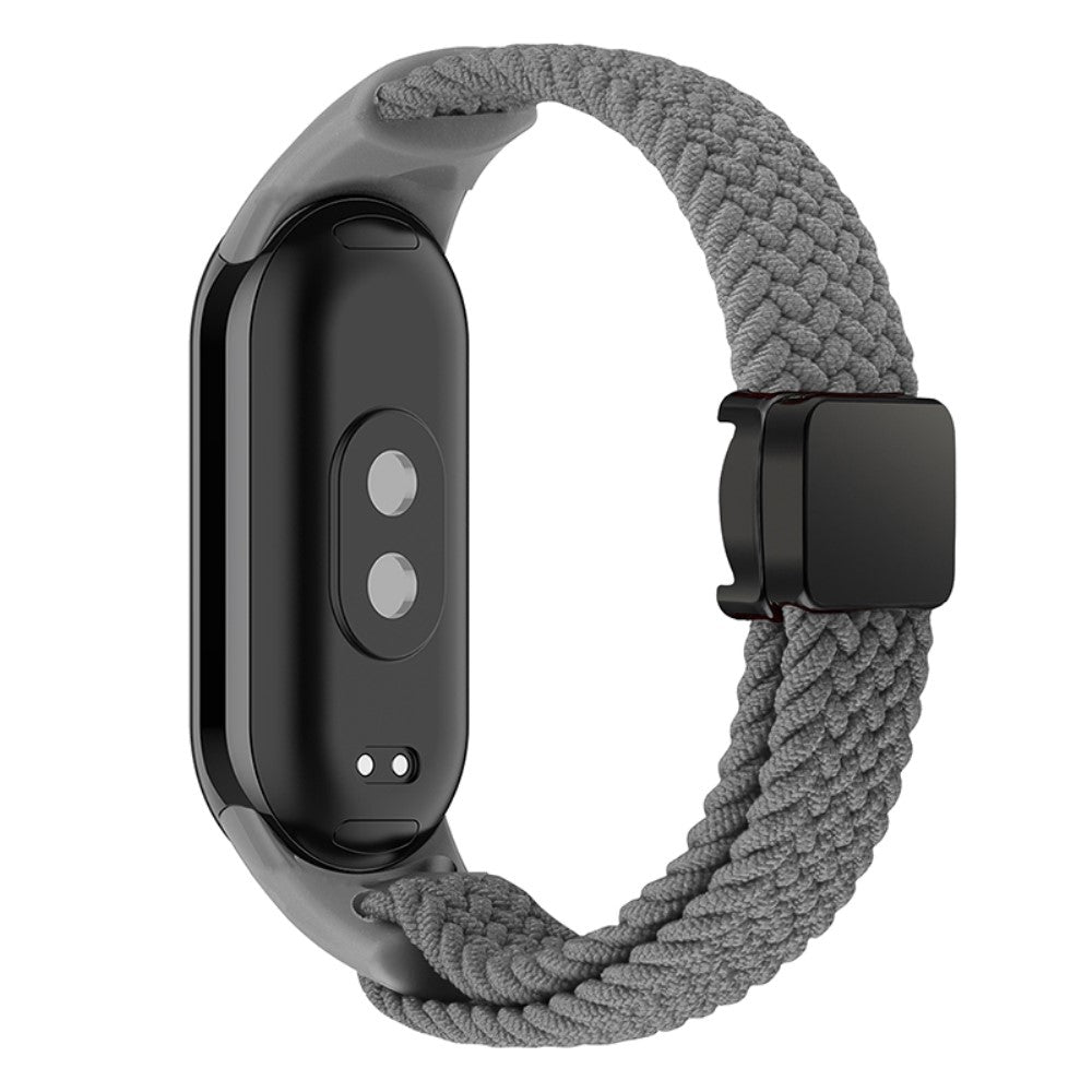 Vildt Godt Nylon Rem passer til Xiaomi Smart Band 8 - Sølv#serie_9