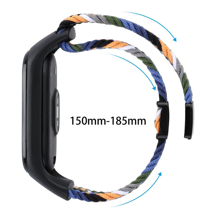 Magnetic Braided Nylon Strap Xiaomi Smart Band 8 Replacement Watch Band - Red#serie_10