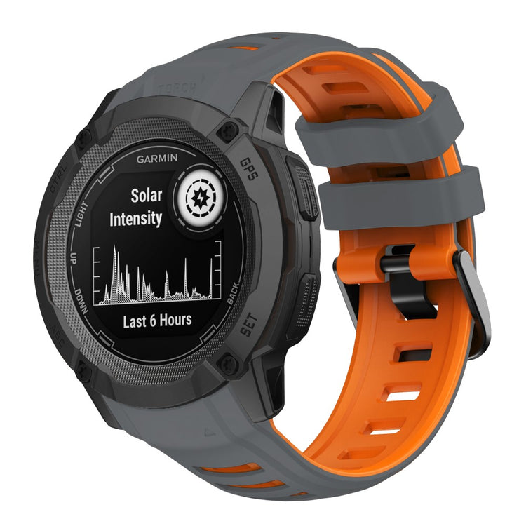 Super Skøn Silikone Rem passer til Garmin Instinct 2X - Orange#serie_10