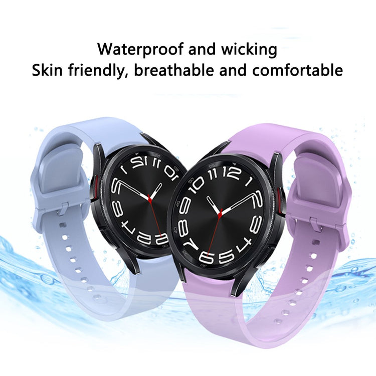 Super Holdbart Silikone Universal Rem passer til Samsung Smartwatch - Pink#serie_3