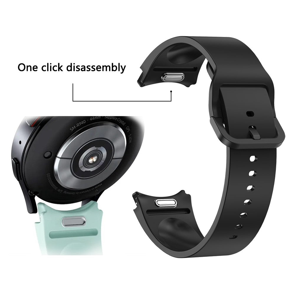 Super Holdbart Silikone Universal Rem passer til Samsung Smartwatch - Gul#serie_7