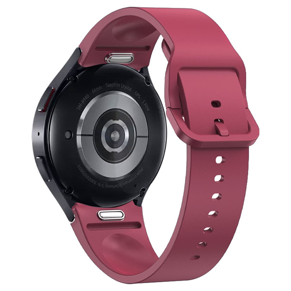 Super Holdbart Silikone Universal Rem passer til Samsung Smartwatch - Rød#serie_8