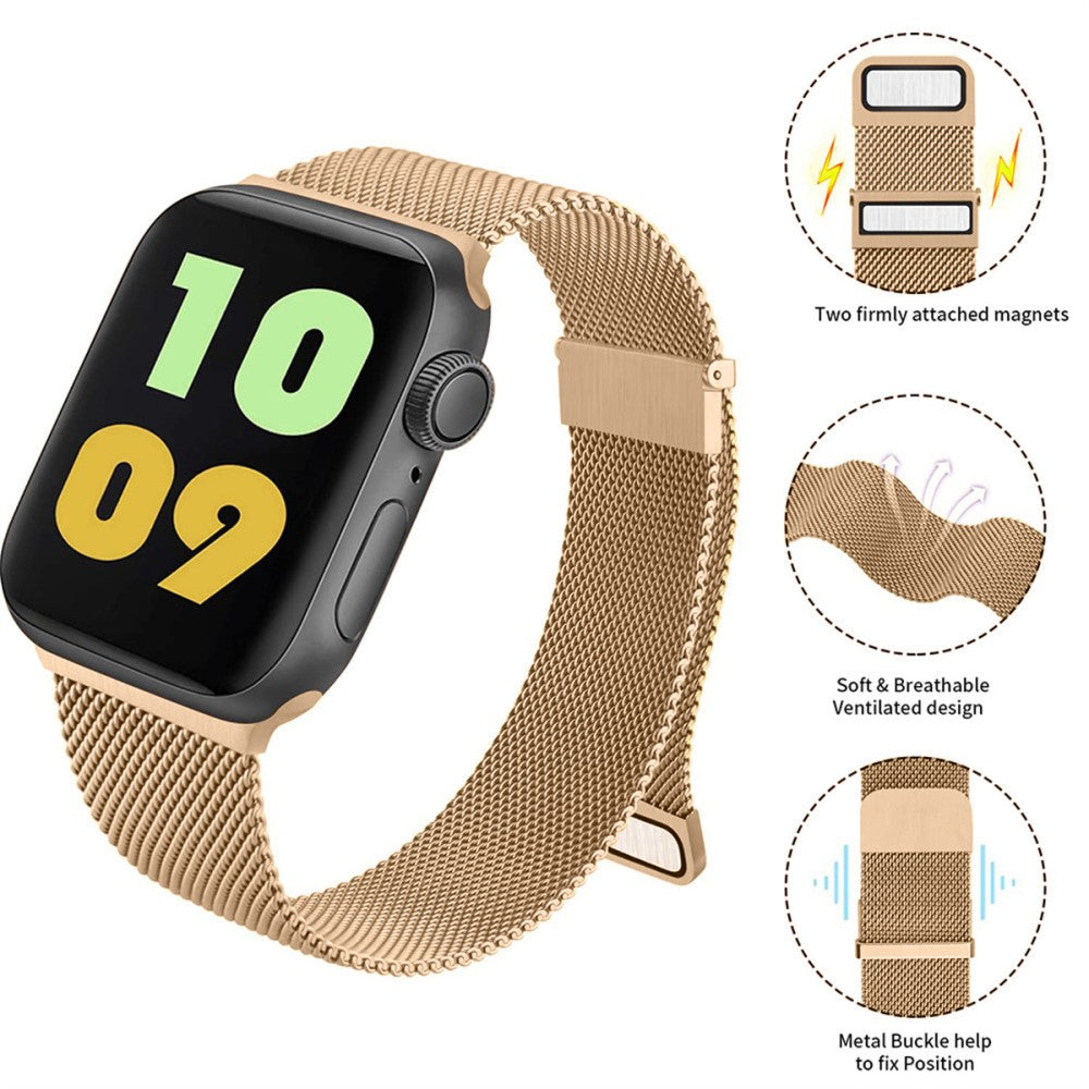 Apple Watch Series 41mm - 40mm - 38mm Universal Stainless Steel Watch Strap - Rose Gold#serie_5