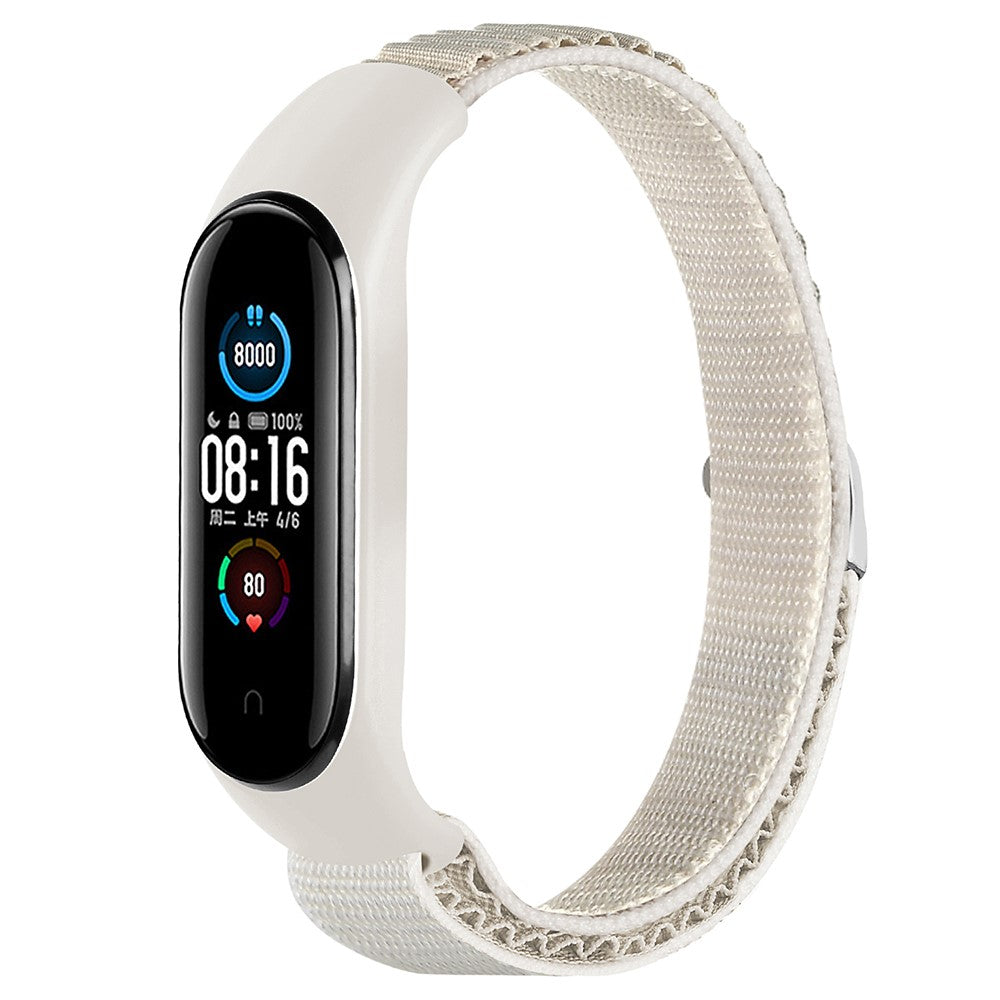 Super Godt Nylon Rem passer til Xiaomi Smart Band 8 - Hvid#serie_6