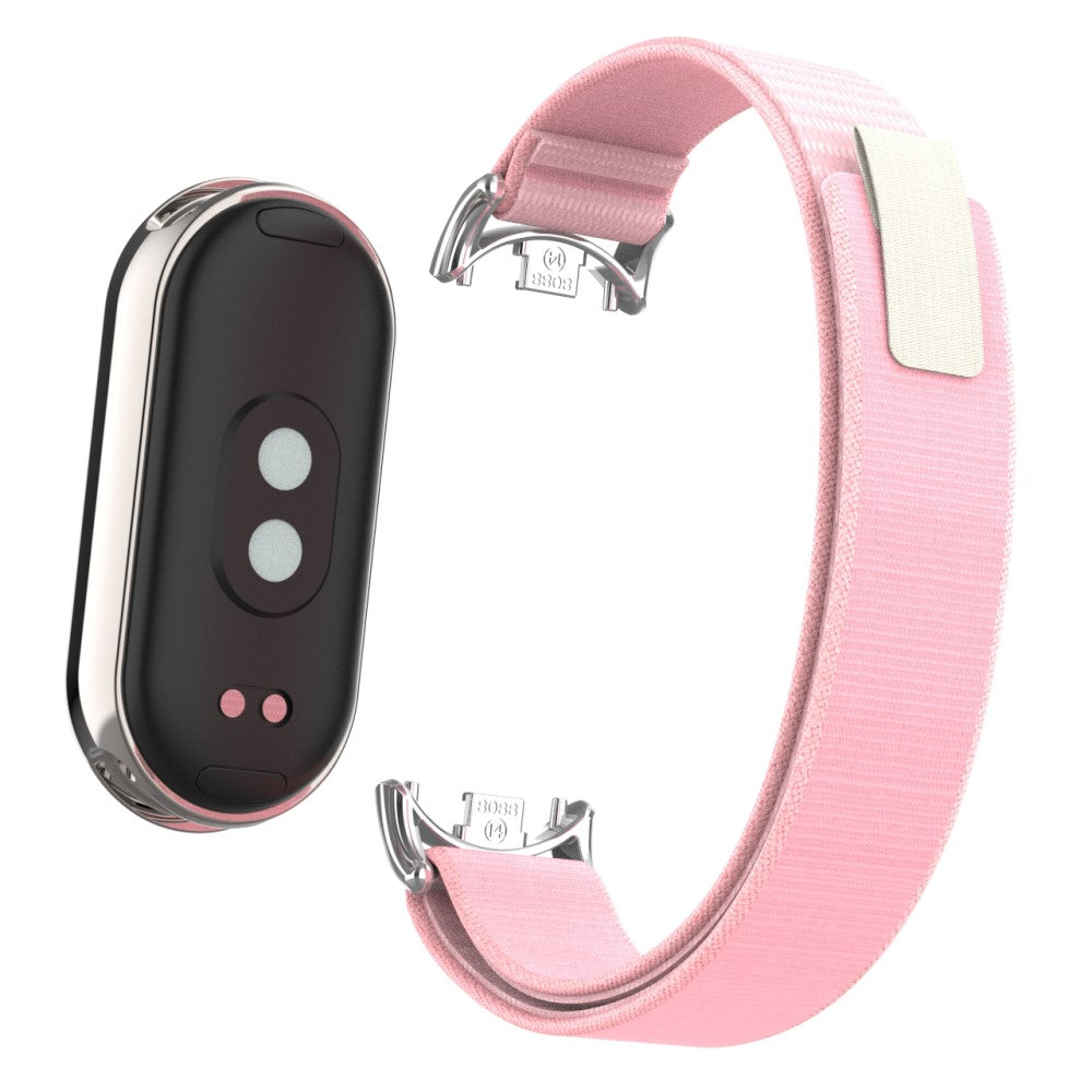 Helt Vildt Flot Nylon Rem passer til Xiaomi Smart Band 8 - Sort#serie_5