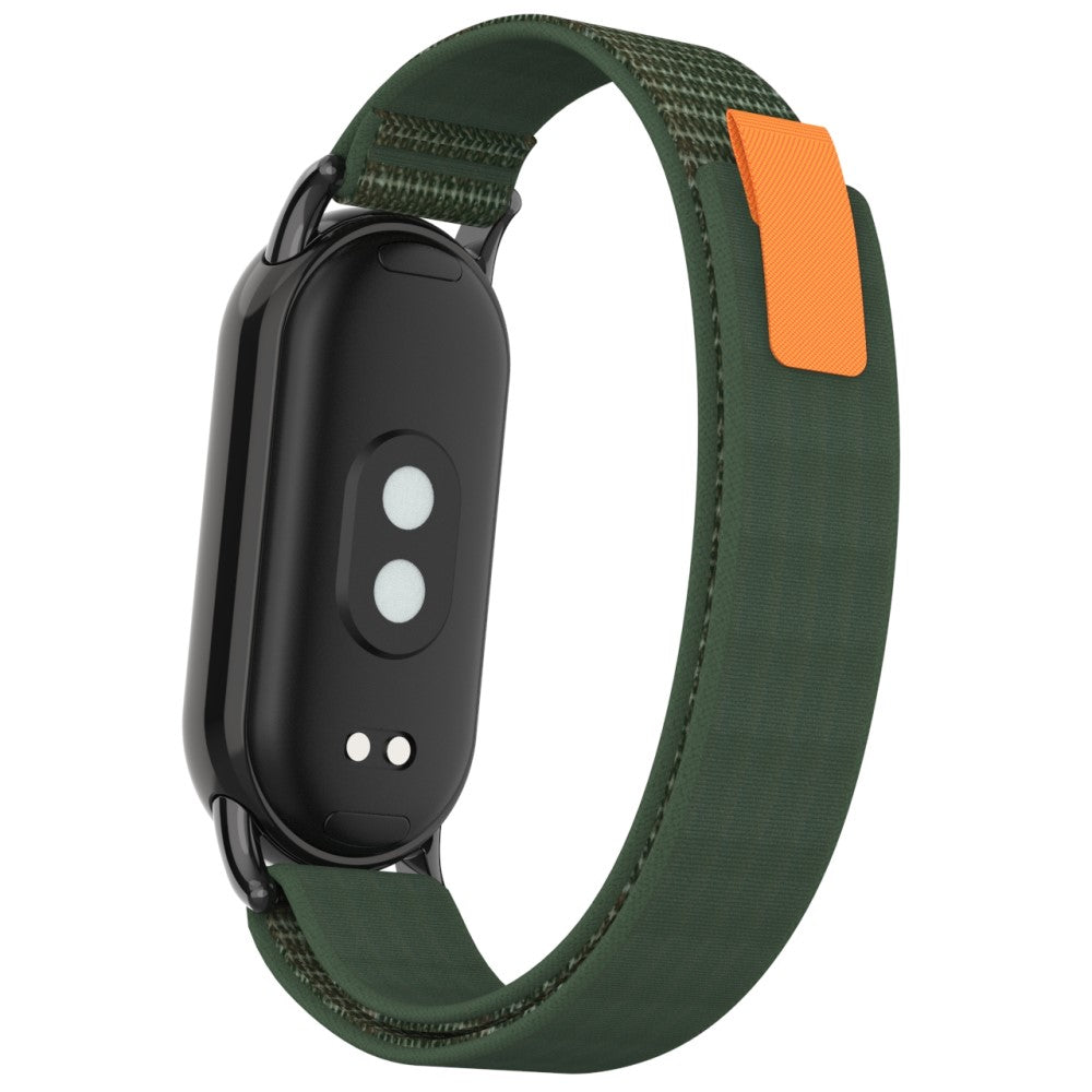 Helt Vildt Flot Nylon Rem passer til Xiaomi Smart Band 8 - Grøn#serie_6