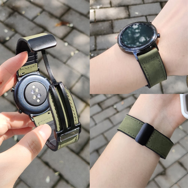 Mega Chill Smartwatch Genuine Leather Universel Strap - Black#serie_3