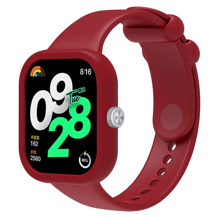 Absolutely Neat Xiaomi Redmi Watch 4 Silicone Strap - Red#serie_10