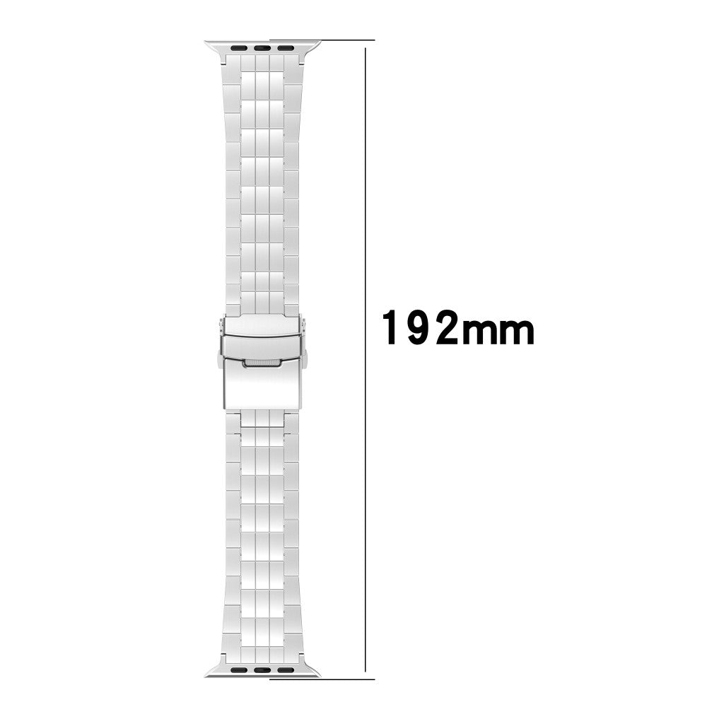 Apple Watch Ultra 2 Ultra 49mm / Series 9 8 7 45mm / SE (2023) SE (2022) SE 6 5 4 44mm / 3 2 1 42mm Band 5-Bead Watch Strap - Silver#serie_3