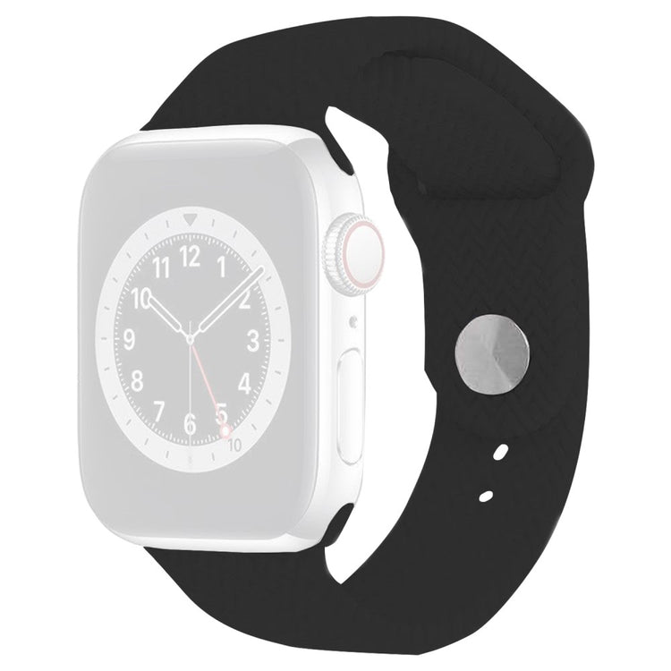 Mega Comfortable Apple Smartwatch Silicone Universel Strap - Black#serie_1