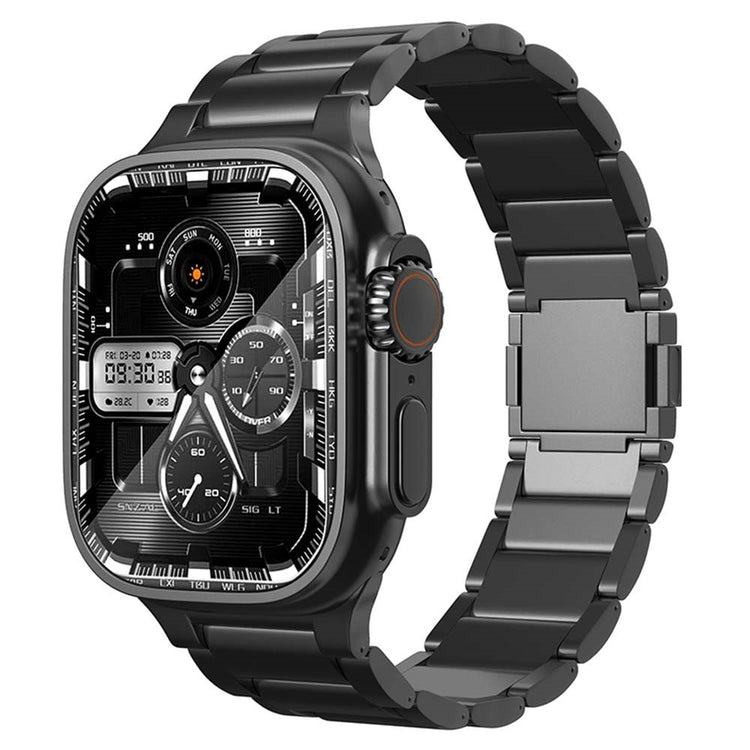 Super Good Apple Smartwatch Metal Universel Strap - Black#serie_1