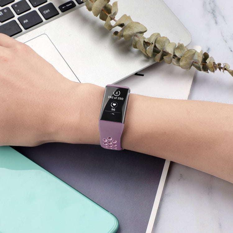 Fitbit Charge 3 / Fitbit Charge 4 Silicone Universel Strap - Purple#serie_18