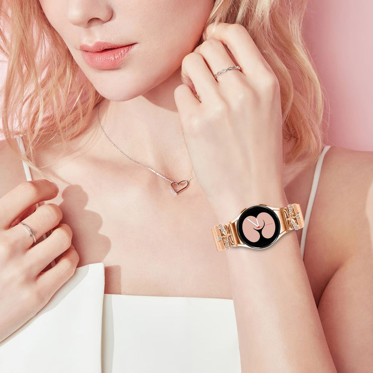 Super Stylish Samsung Smartwatch Metal Universel Strap - Pink#serie_2