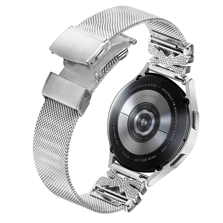 Absolutely Cute Samsung Smartwatch Metal Universel Strap - Silver#serie_336