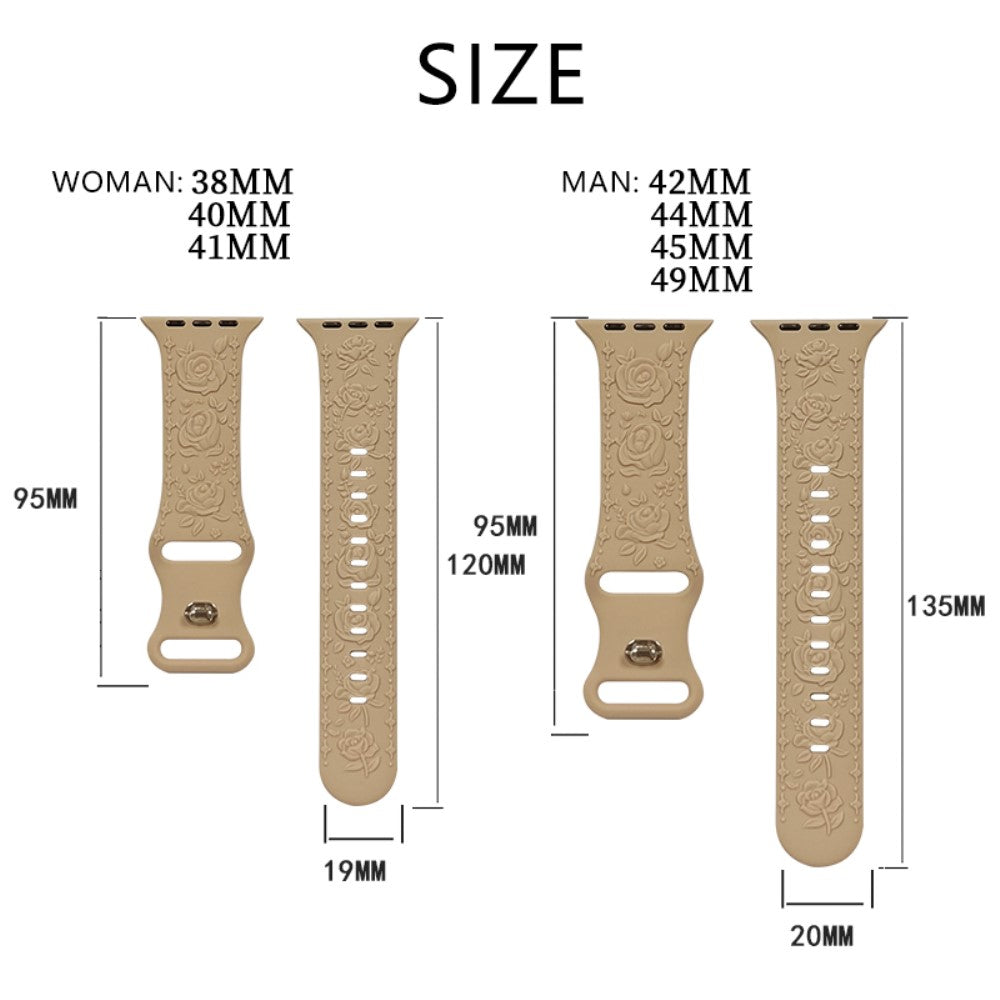 Nice Apple Smartwatch Silicone Universel Strap - Brown#serie_15