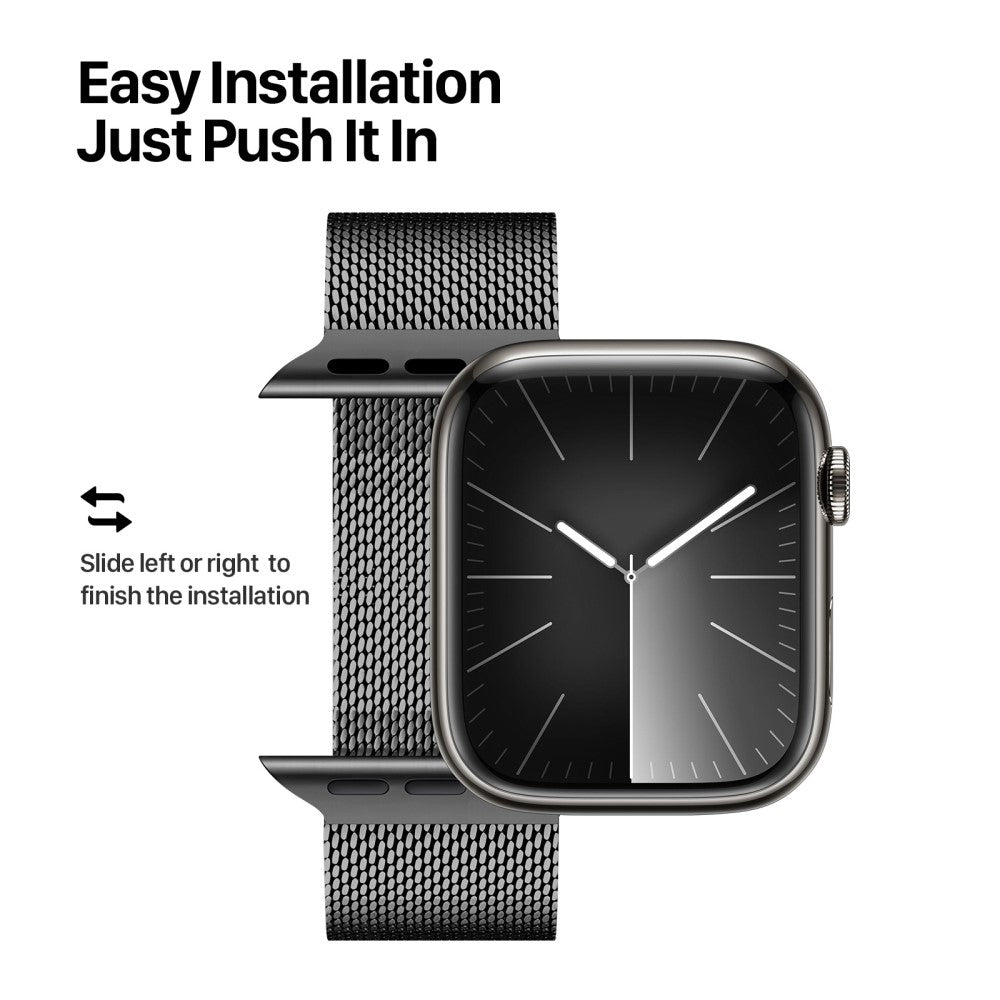 Nice Apple Smartwatch Metal Universel Strap - Black#serie_1