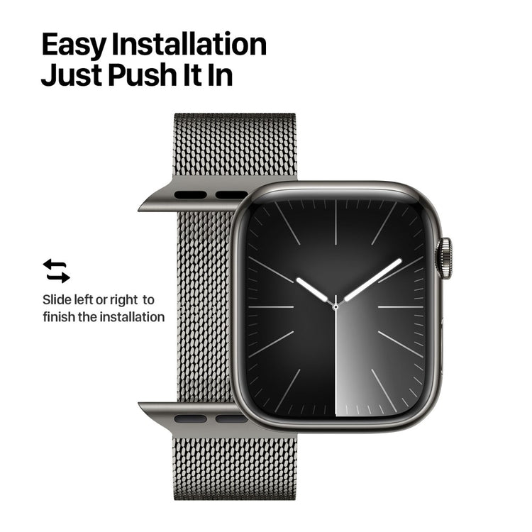 Very Elegant Apple Smartwatch Metal Universel Strap - Silver#serie_3