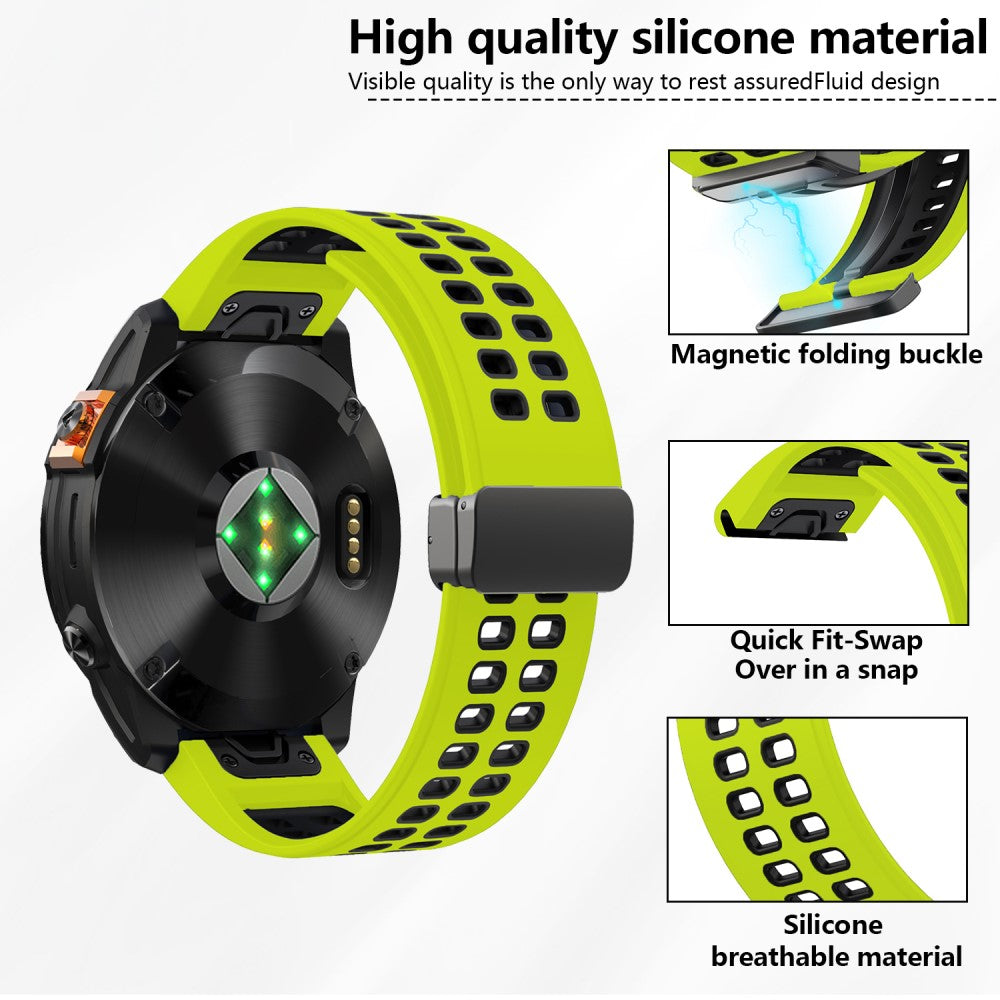 Very Nice Garmin Smartwatch Silicone Universel Strap - Green#serie_7