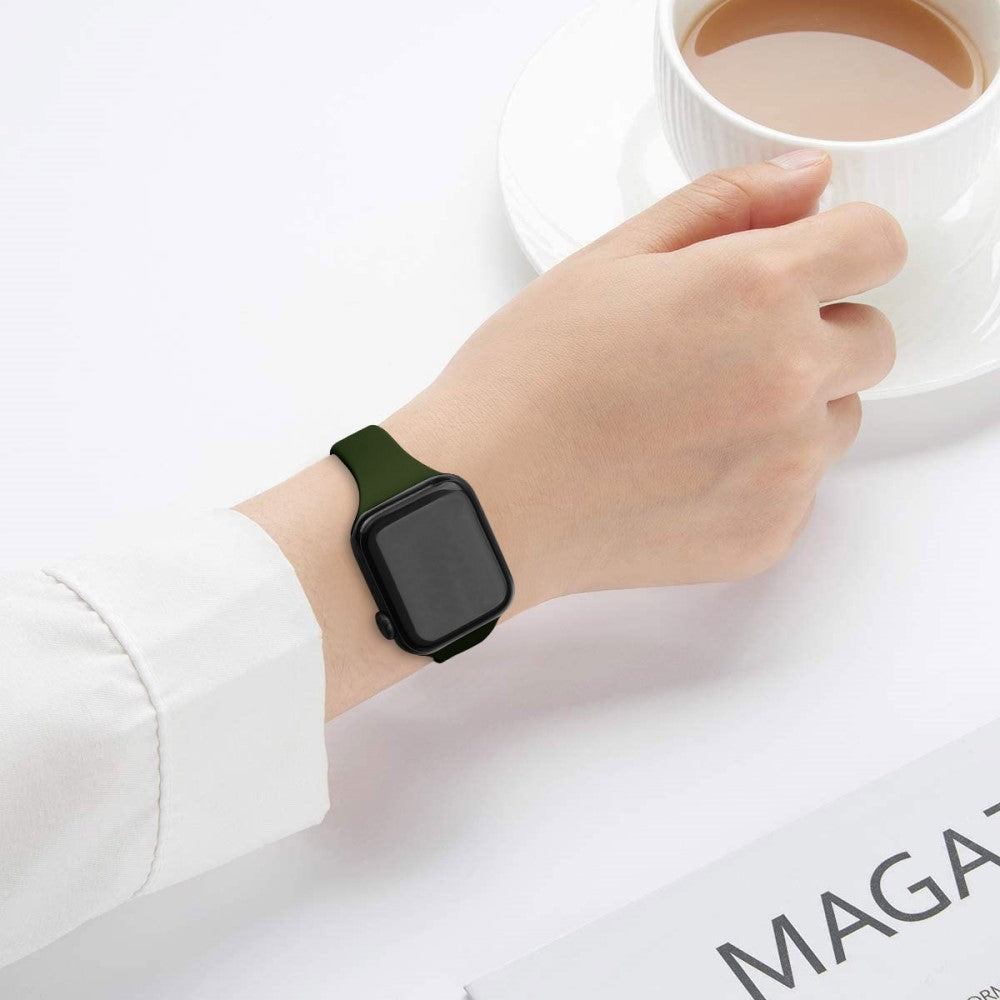 Wonderful Apple Smartwatch Silicone Universel Strap - Green#serie_6