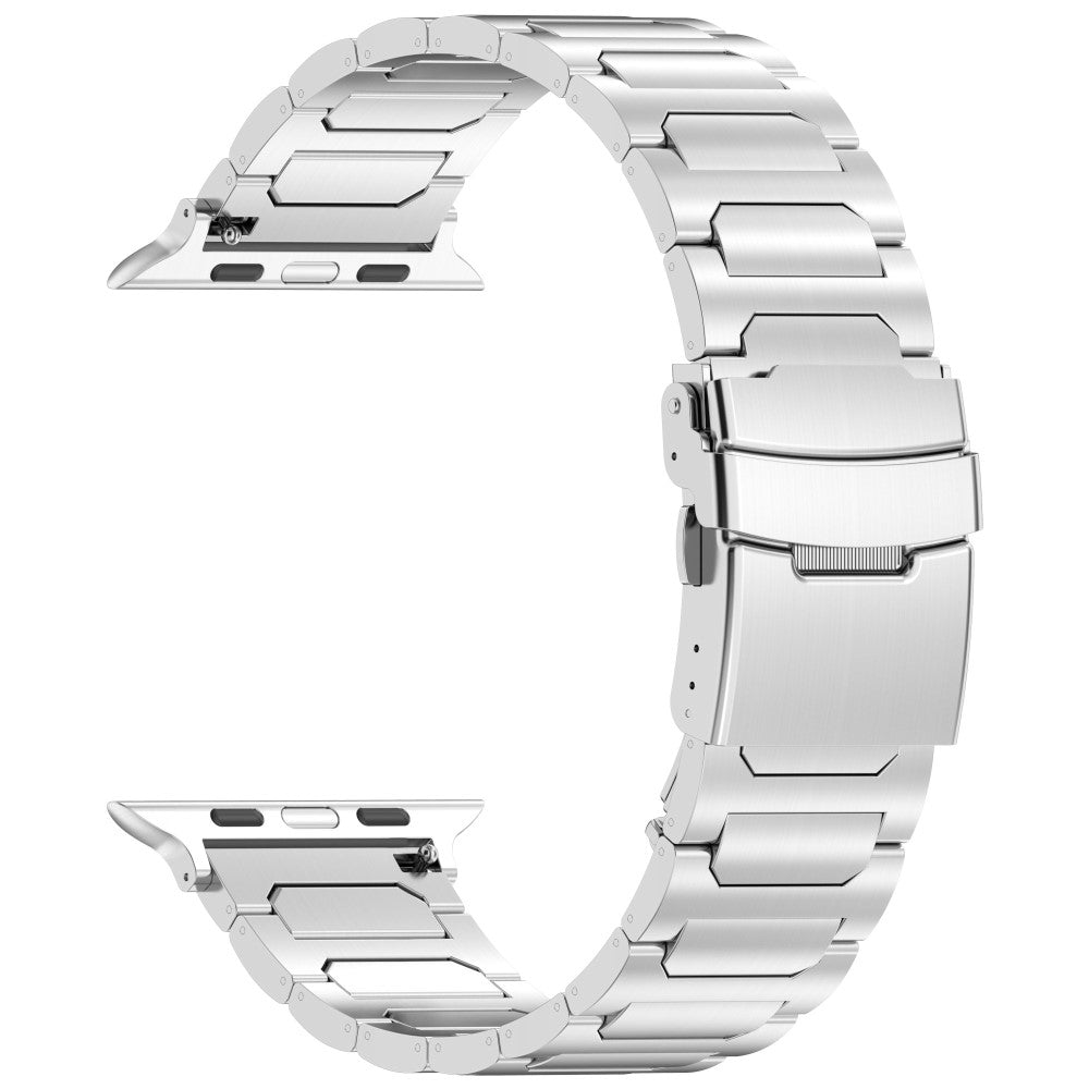 Mega Fashionable Apple Smartwatch Metal Universel Strap - Silver#serie_4