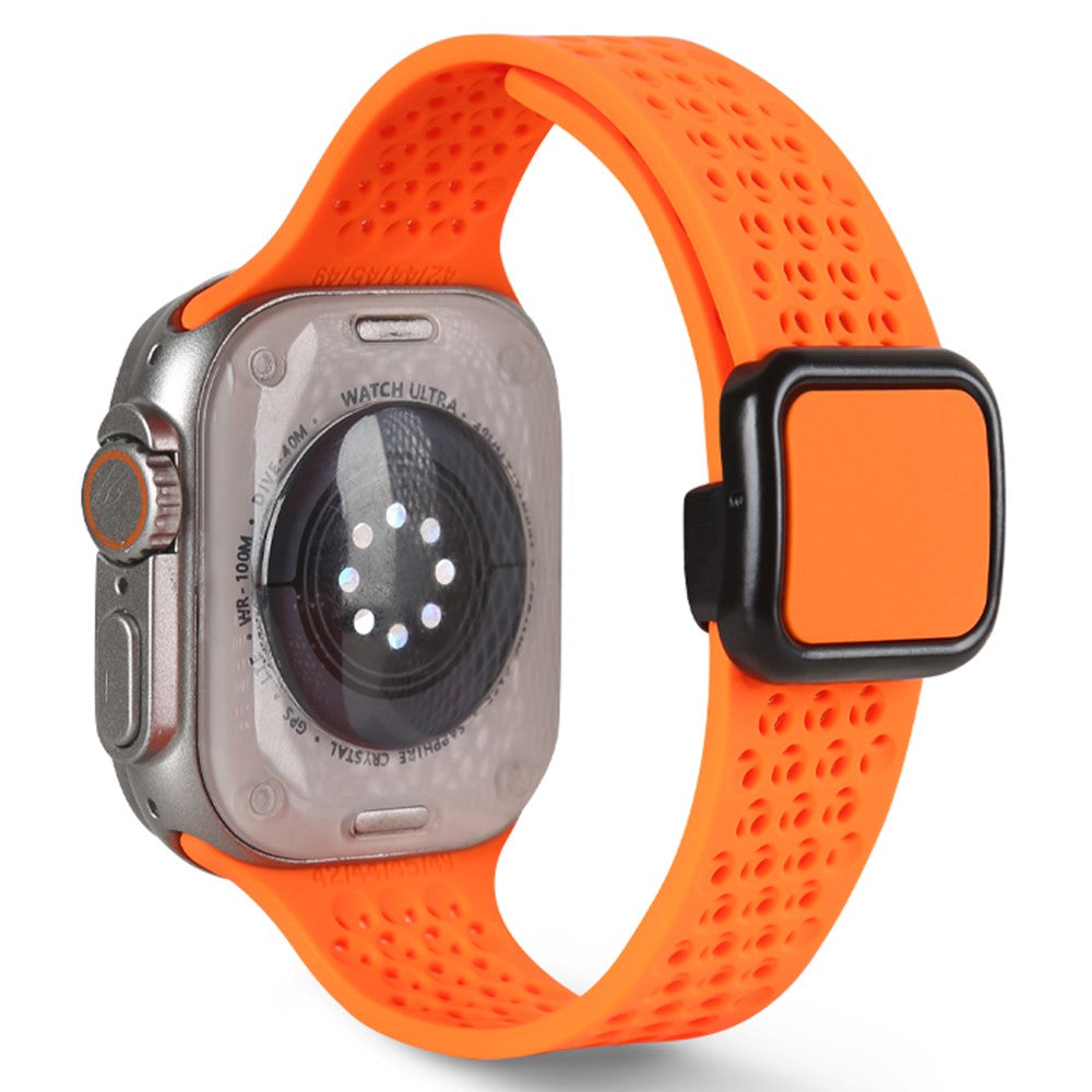 Durable Apple Smartwatch Silicone Universel Strap - Orange#serie_10