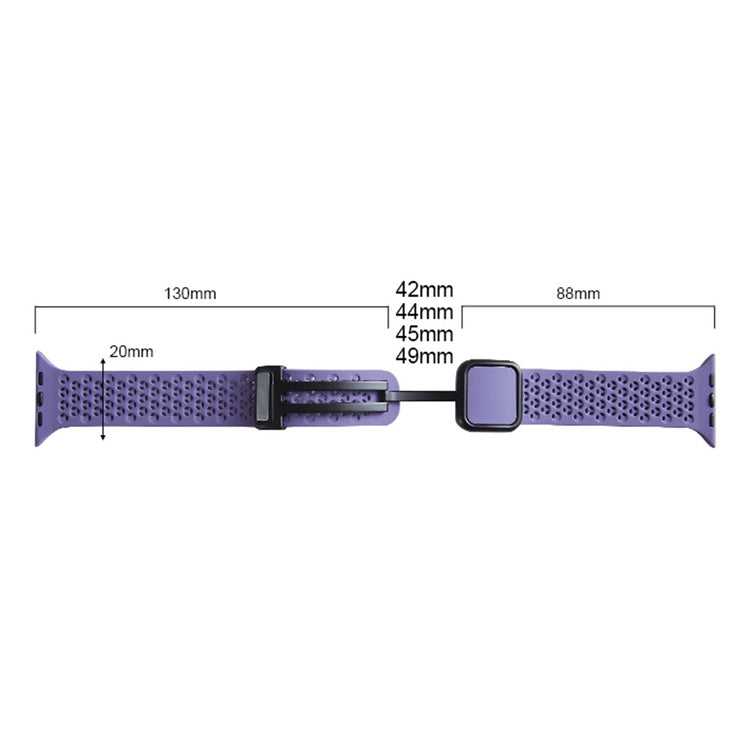 Durable Apple Smartwatch Silicone Universel Strap - Purple#serie_14