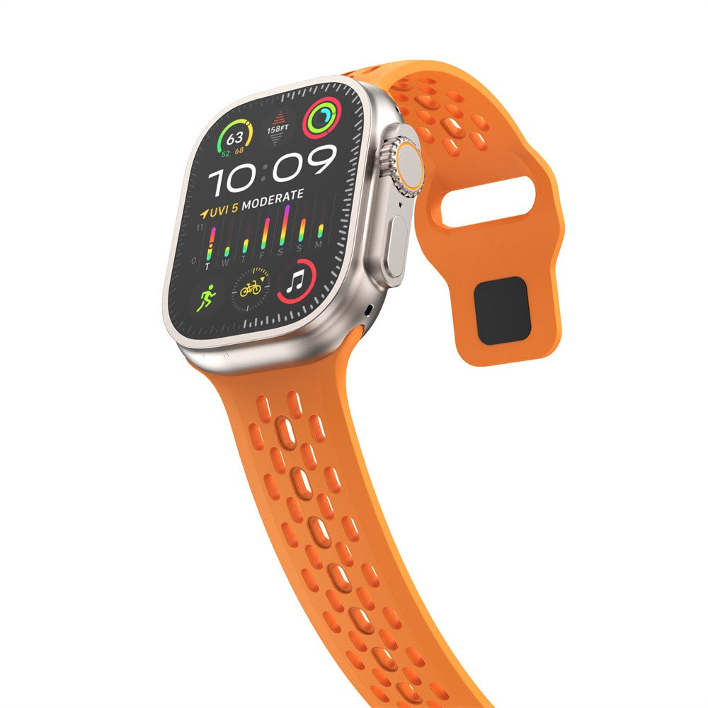 Lovely Apple Smartwatch Silicone Universel Strap - Orange#serie_1