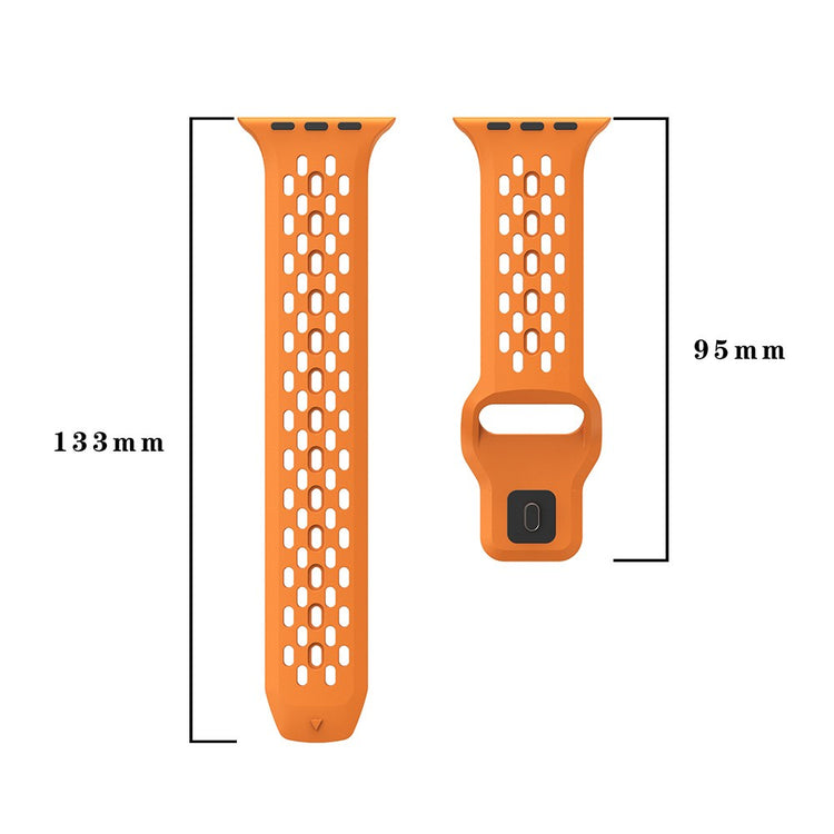 Lovely Apple Smartwatch Silicone Universel Strap - Orange#serie_1