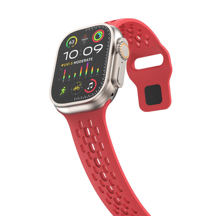 Lovely Apple Smartwatch Silicone Universel Strap - Red#serie_3