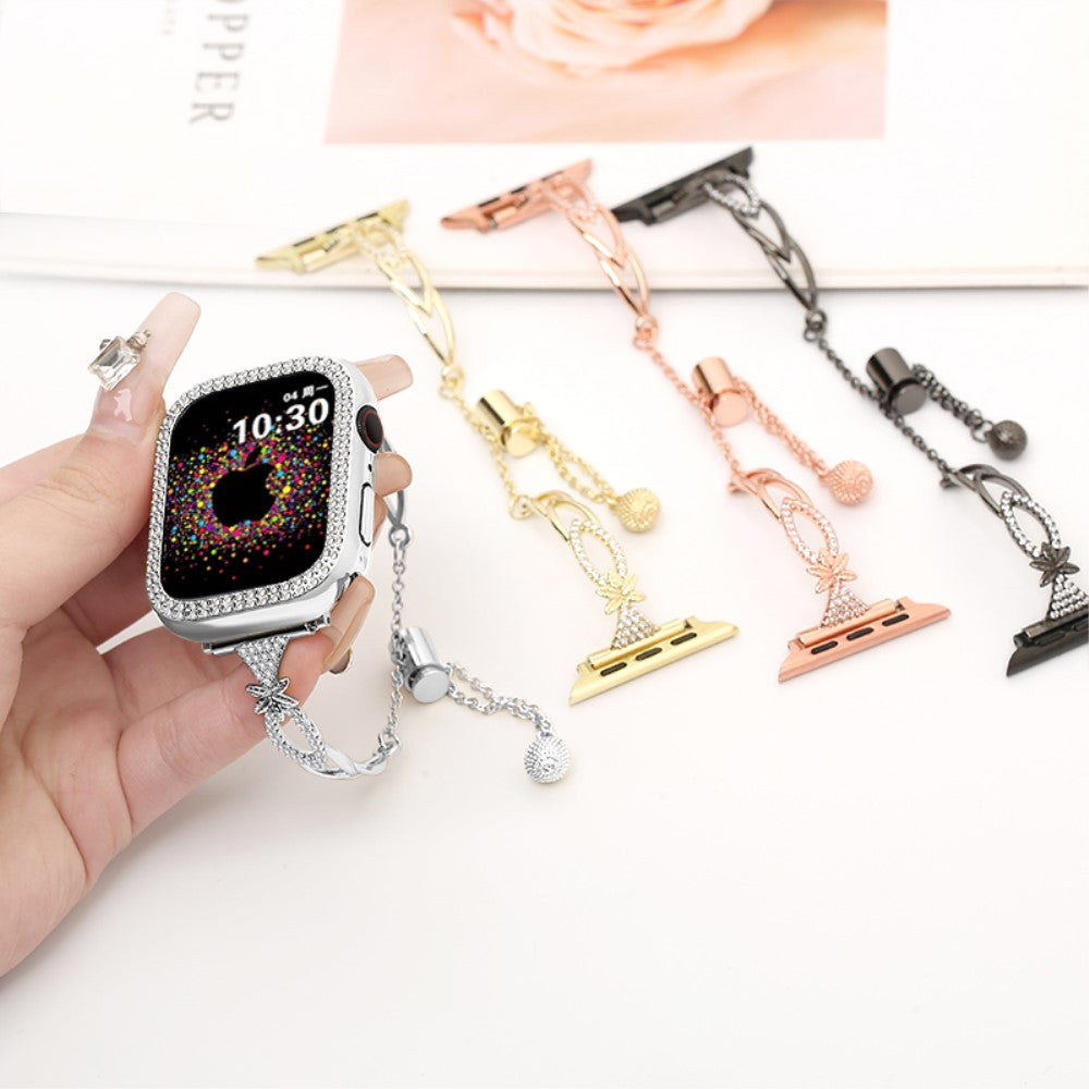 Super Fantastic Apple Smartwatch Rhinestone Universel Strap - Silver#serie_4