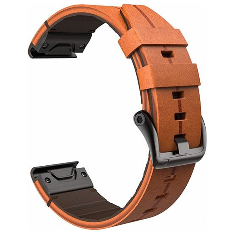 Superb Garmin Smartwatch Genuine Leather Universel Strap - Brown#serie_2