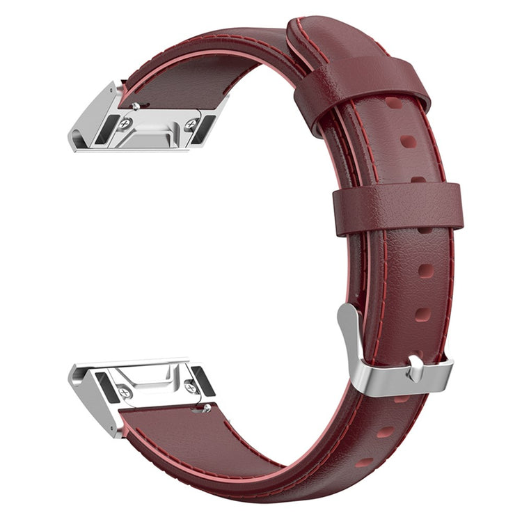 Great Garmin Smartwatch Genuine Leather Universel Strap - Red#serie_6