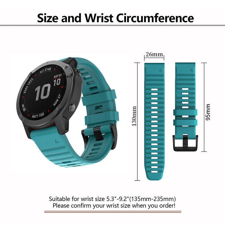 Really Beautiful Garmin Smartwatch Silicone Universel Strap - Green#serie_11