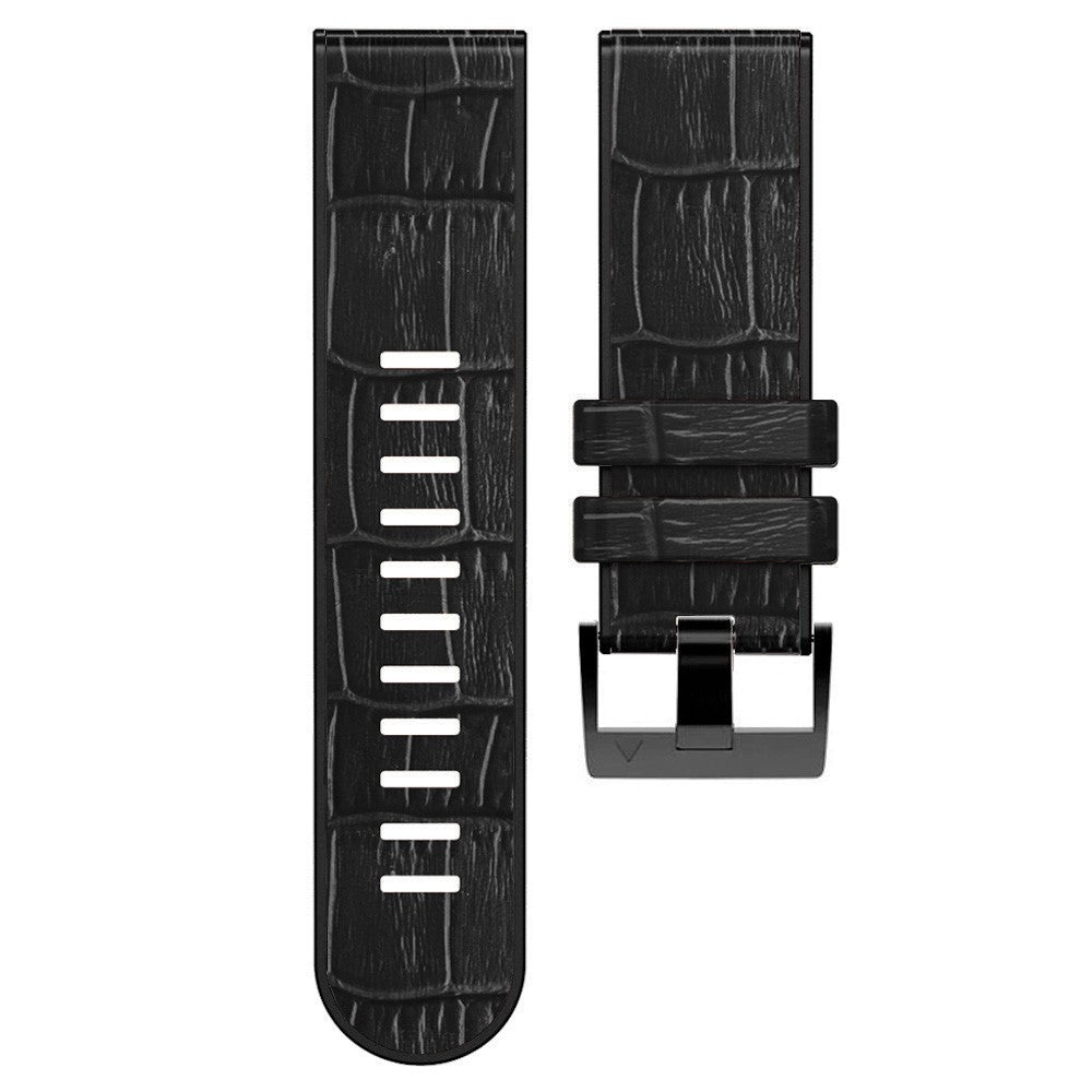 Super Cool Garmin Smartwatch Silicone Universel Strap - Black#serie_1