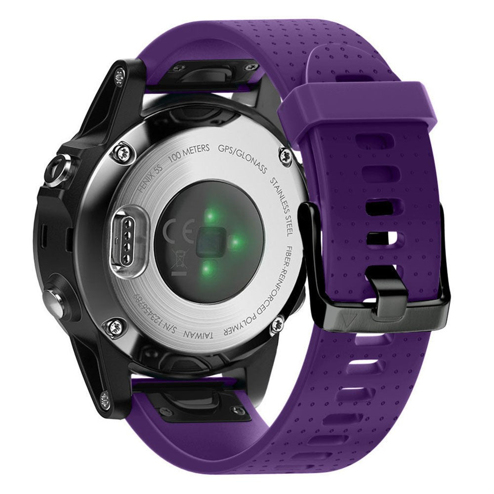 Mega Delightful Garmin Smartwatch Silicone Universel Strap - Purple#serie_11