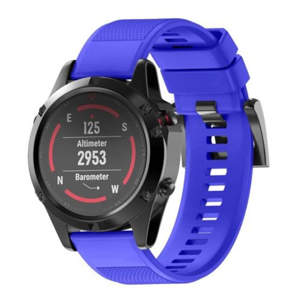 Super Durable Garmin Smartwatch Silicone Universel Strap - Blue#serie_3