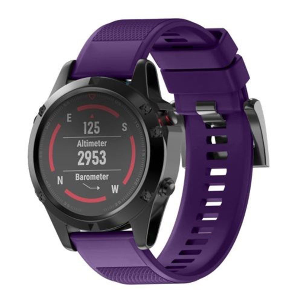 Durable Garmin Smartwatch Silicone Universel Strap - Purple#serie_15