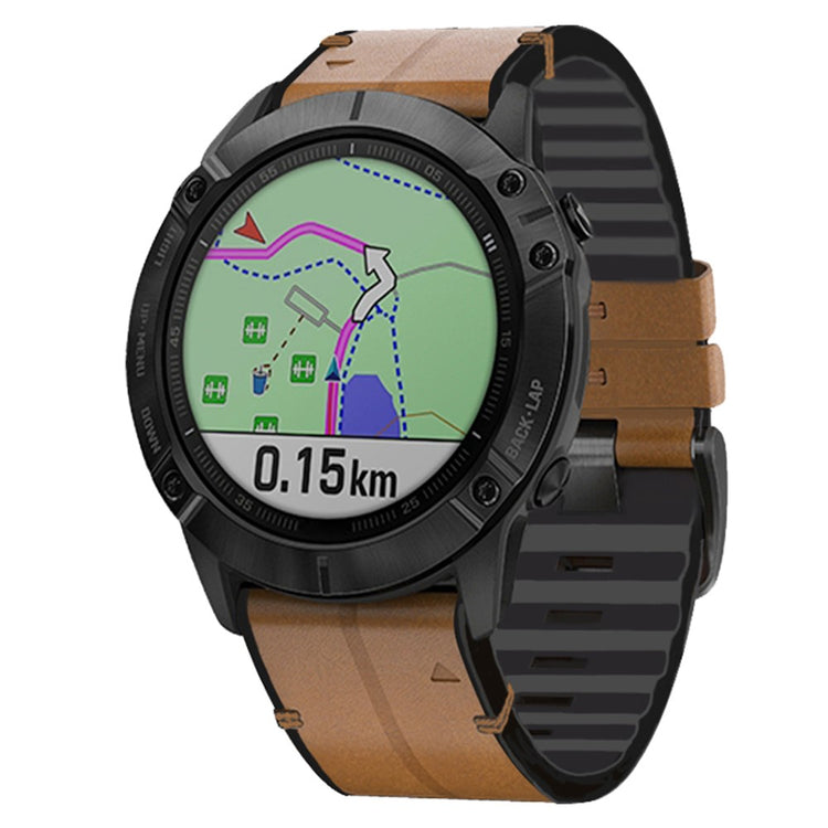 Delightful Garmin Smartwatch Silicone Universel Strap - Brown#serie_5