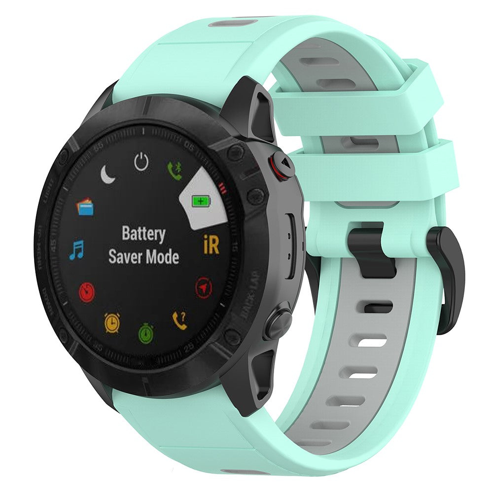 Mega Fashionable Garmin Smartwatch Silicone Universel Strap - Green#serie_7