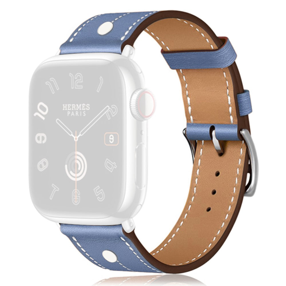 Classic Apple Smartwatch Genuine Leather Universel Strap - Blue#serie_3