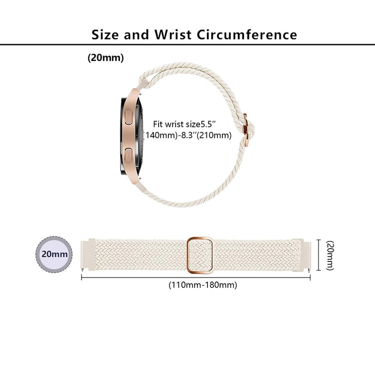 Really Fancy Samsung Smartwatch Nylon Universel Strap - Pink#serie_19