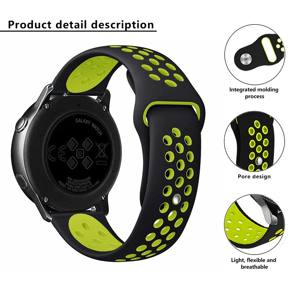 Absolutely Cool Samsung Smartwatch Silicone Universel Strap - Green#serie_7