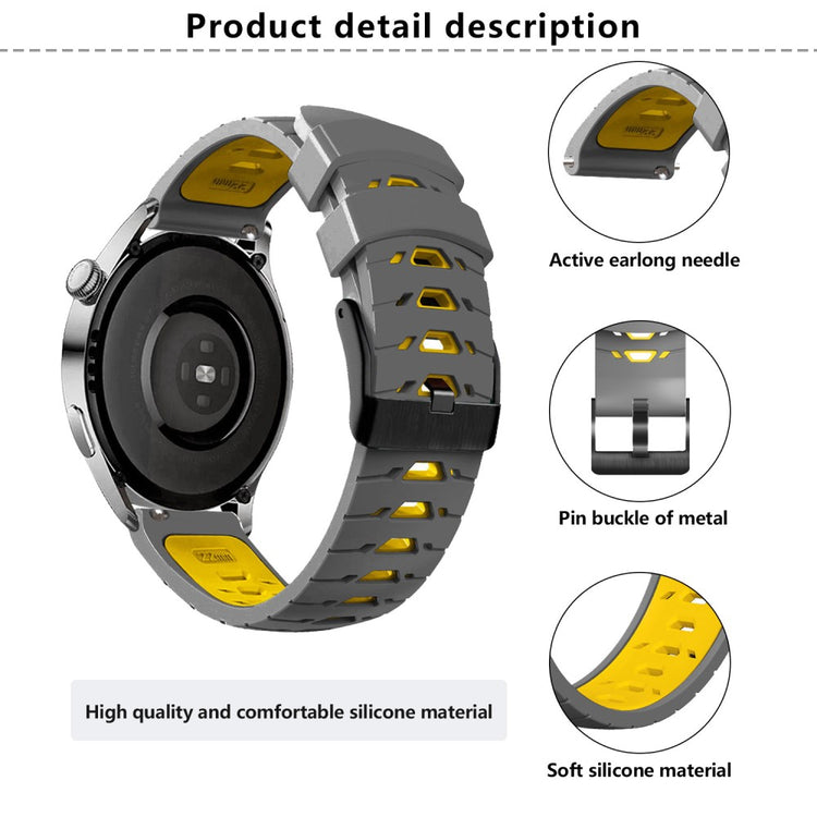 Incredibly Pleasant Smartwatch Silicone Universel Strap - Yellow#serie_6