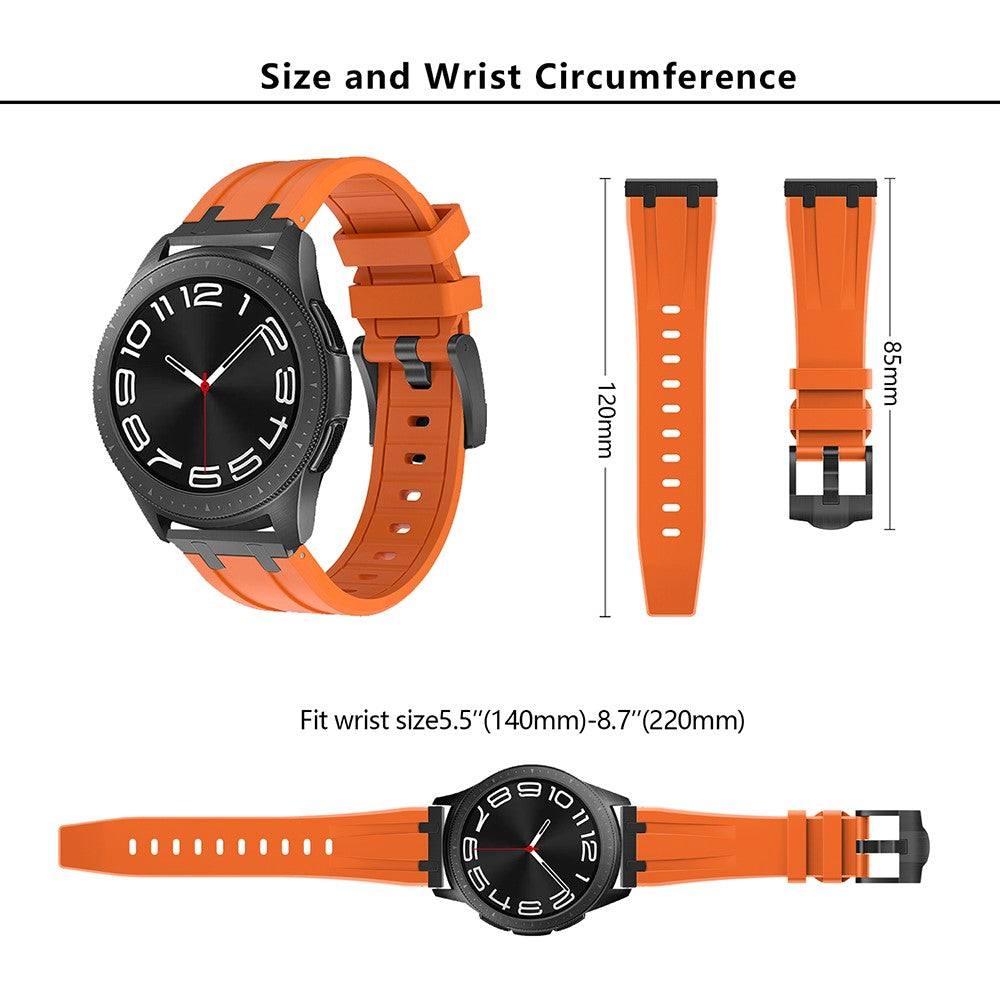 Really Beautiful Smartwatch Silicone Universel Strap - Black#serie_1